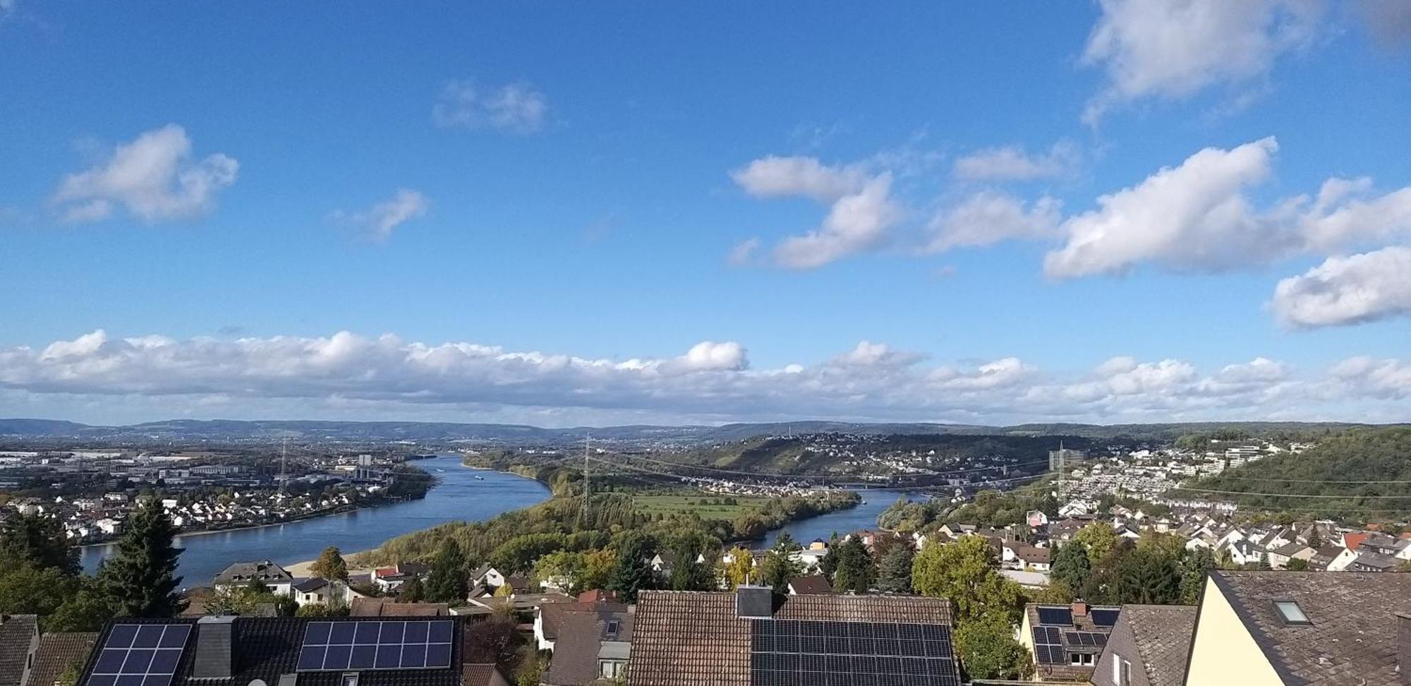 Rheinblick Am Rheinsteig Zur Festung Ehrenbreitstein Mit Balkon Und Sauna Urbar  Exterior foto
