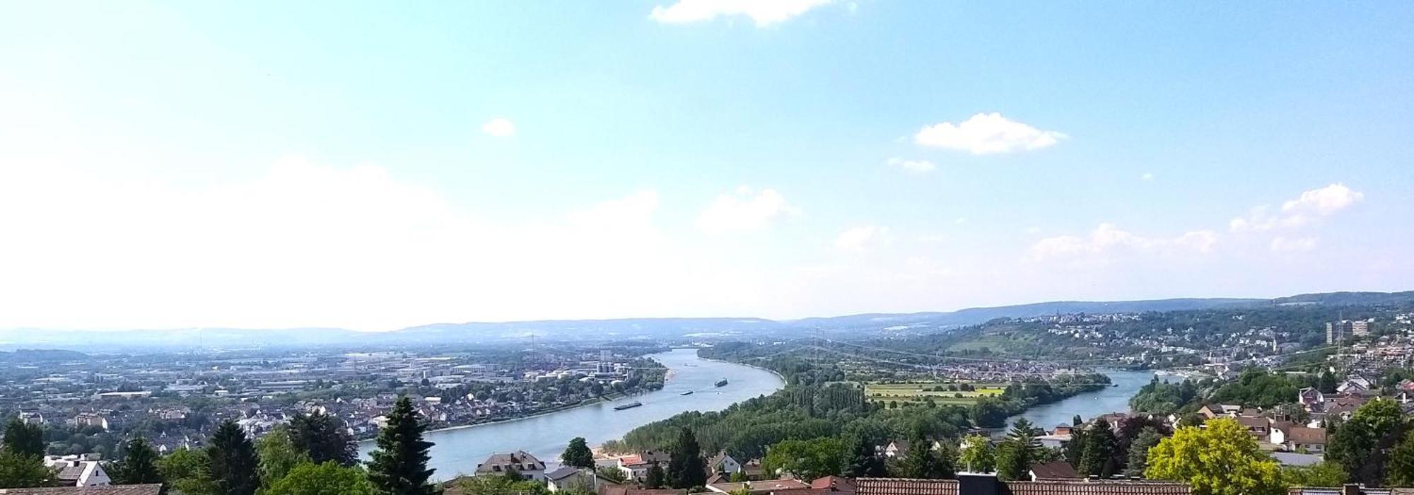 Rheinblick Am Rheinsteig Zur Festung Ehrenbreitstein Mit Balkon Und Sauna Urbar  Exterior foto
